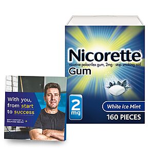 $31.92 /w S&S: Nicorette 2 mg Nicotine Gum to Help Quit Smoking, 160 Count