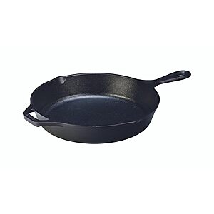 $14.90: 10.25" Lodge Pre-Seasoned Cast Iron Skillet with Assist Handle