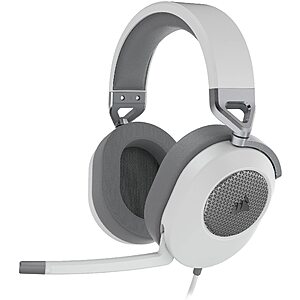 $34.99: Corsair HS65 Surround Gaming Headset, White