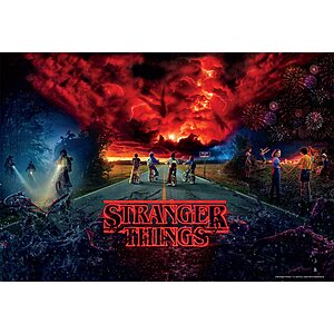 $9.99 (Prime Members): Buffalo Games - Stranger Things Trilogy - 2000 Piece Jigsaw Puzzle