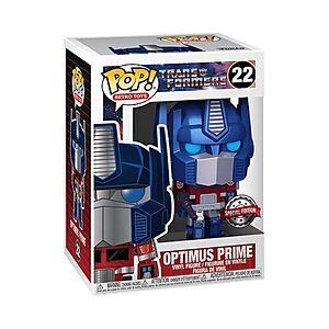 $4.99 (Prime Members): Funko Pop! Retro Toys: Transformers Metallic Optimus Prime
