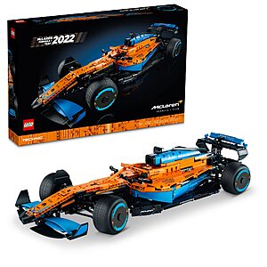 $159.99: LEGO 42141 Technic McLaren Formula 1 2022 Replica Race Car Model Building Kit