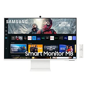 $399.99: SAMSUNG 32" M80C UHD HDR Smart Computer Monitor Screen with Streaming TV