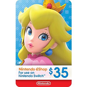 $31.50: $35 Nintendo eShop eGift Card (Digital Code) @Amazon