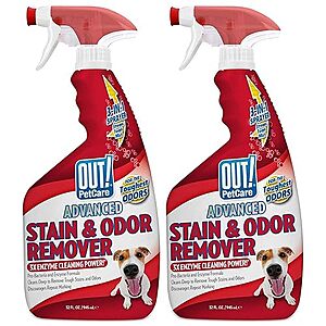 $8.91: OUT! PetCare Advanced Stain and Odor Remover, 32 oz (Pack of 2)