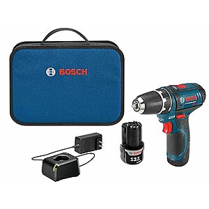 $79.00: Bosch DDS181-02 18V Compact Tough Drill Driver with 2 1.5Ah Batteries