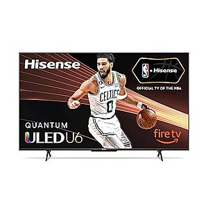 $449.00: Hisense 65-Inch Class U6HF Series ULED 4K UHD Smart Fire TV (65U6HF, 2023 Model)