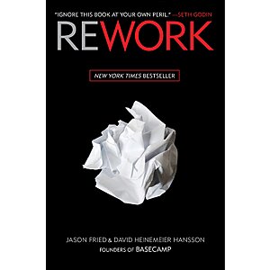 Rework (eBook) by Jason Fried, David Heinemeier Hansson $2.99