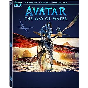 Avatar: The Way of Water (Blu-ray 3D + Blu-ray + Digital) $23