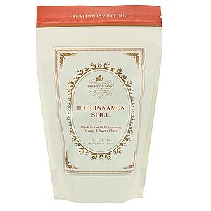 $12.35 /w S&S: Harney and Sons Hot Cinnamon Spice, Bag of 50 Sachets