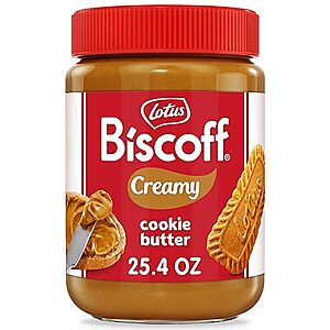 $8.54 /w S&S: Lotus Biscoff, Cookie Butter Spread, Creamy, 25.4 oz