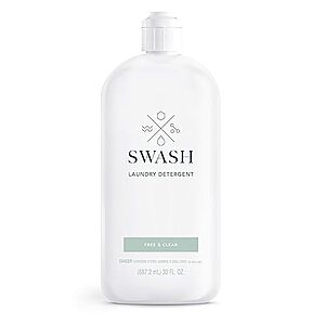 $10.25 /w S&S: SWASH by Whirlpool, Liquid Laundry Detergent, Free & Clear, 83 Loads, 30 fl. Oz.