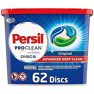 $14.61 /w S&S: Persil Discs Laundry Detergent Pacs, Original Scent, 62 Count