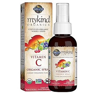 $6.41 /w S&S: Garden of Life Organic Vitamin C Spray for Skin Health - Cherry Tangerine, 2 fl oz