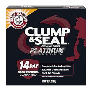 $11.99 /w S&S: Arm & Hammer Clump & Seal Cat Litter, 18lb