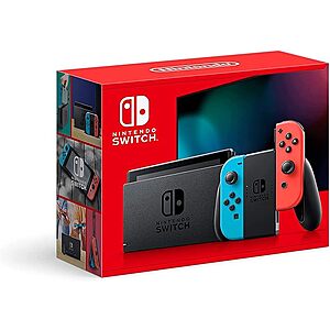 $269.00: Nintendo Switch™ with Neon Blue and Neon Red Joy‑Con™