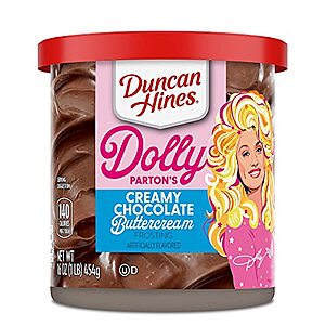 $1.43 /w S&S: 16-Oz Duncan Hines Dolly Parton's Favorite Cake Frosting (Buttercream)