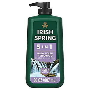 $4.99 /w S&S: Irish Spring 5 in 1 Body Wash for Men, 30 Oz Pump