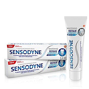 $7.49 /w S&S: Sensodyne Repair and Protect Whitening Toothpaste, 3.4 oz (Pack of 2) + $1.90 promo credit