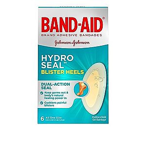 $2.84 /w S&S: Band-Aid Brand Hydro Seal Adhesive Bandages, 6 ct (2 for $4.18)