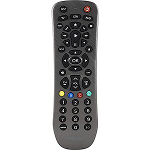 $6.76: Philips Universal Remote Control Replacement, 3 Device, Graphite, SRP3229G/27