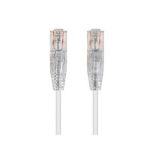 20' Monoprice Cat6 SlimRun Ethernet Patch Cable (White) $4