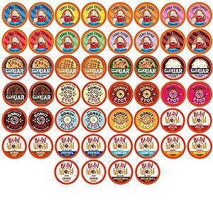 52-Count Coffee Pod K-Cup Variety Pack Sampler (Assorted Flavored) $17 & More w/ S&S