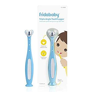 $6: Frida Baby Triple-Angle Toothhugger Training Toothbrush for Toddler Oral Care, Blue