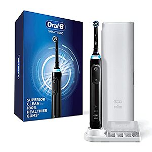 $54.94: Oral-B Smart 5000 Rechargeable Electric Toothbrush (Black)