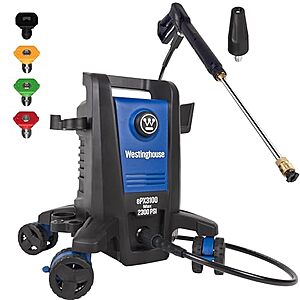 $121.84: Westinghouse ePX3100 Electric Pressure Washer, 2300 Max PSI 1.76 Max GPM Amazon