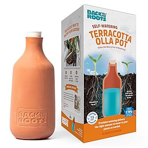 700mL Back to the Roots Self-Watering Terracotta Olla Pot $8 + Free Store Pickup