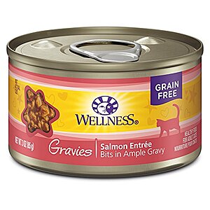 $5.48 w/ S&S: 12-Pack 3-Oz Wellness Complete Grain Free Canned Cat Food (Salmon Entrée)