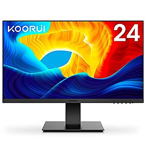 $50: KOORUI 24 Inch Computer Monitor, FHD 1920 x 1080p, 75Hz