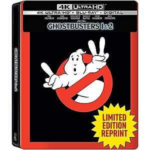 $32.33: Ghostbusters & Ghostbusters II 35th Anniversary SteelBook (4K Ultra HD + Blu-ray)