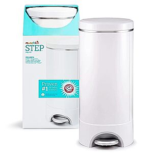 $42: Munchkin® Step Diaper Pail Powered by Arm & Hammer, Includes 1 Refill Ring and 1 Snap at Amazon