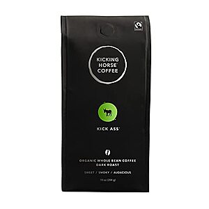 $3.53 w/ S&S: 10-Oz Kicking Horse Organic Ground Coffee (Dark Roast)