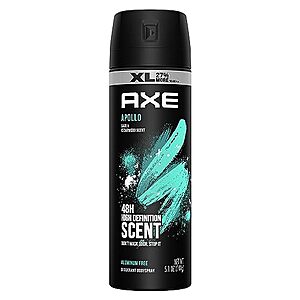 $3.89: Axe Apollo Deodorant Body Spray For Men, Sage & Cedarwood, 5.1oz