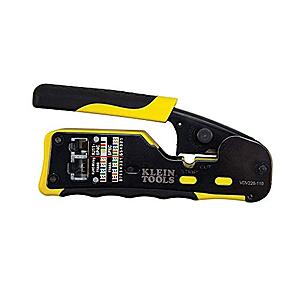 $42.36: Klein Tools Ratcheting Modular Data Cable Wire Crimper / Stripper / Cutter