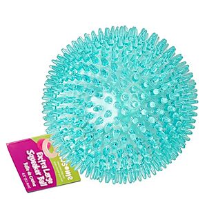 [S&S] $3.79: Gnawsome™ 4.5” Spiky Squeaker Ball Dog Toy - Extra Large