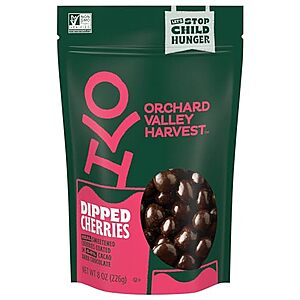 $4.86: Orchard Valley Harvest Dark Chocolate Dipped Cherries, 8 oz