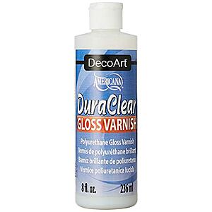 $4.50: 8-Ounce DecoArt DS19-9 American DuraClear Gloss Varnish