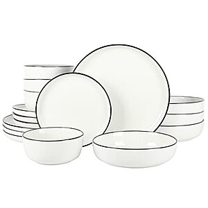 $40: Gibson Home Oslo 16 Piece Porcelain Dinnerware Set, Service for 4