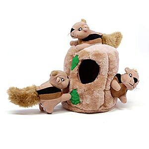 $10.87: 4-Piece Outward Hound Hide-A-Squirrel Squeaky Puzzle Plush Dog Toy