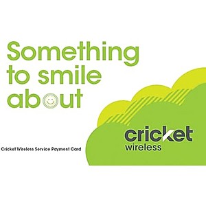 Staples: Cricket Wireless Refill Prepaid Airtime Card - $25 off $100