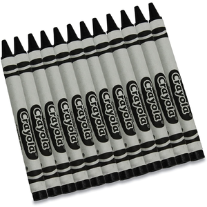 Crayola crayon, 12 pack all black, 17 cents Amazon Warehouse