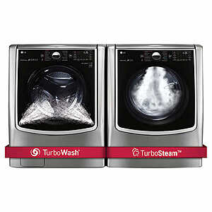 Costco LG 5.2 cu. ft. Front Load Washer with TurboWash and 9.0 cu. ft. GAS Dryer with with TurboSteam $1499.97