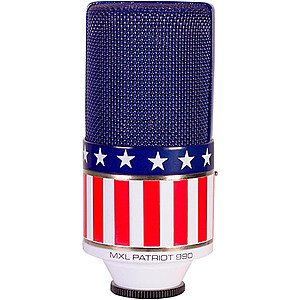 Guitar Center MXL 990s ($37.48 + Tax) Patriot Limited Edition Condenser Microphone XLR connection