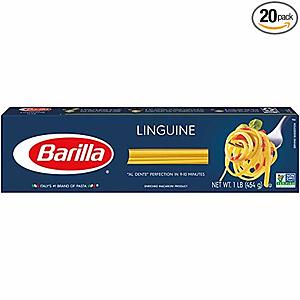Barilla Pasta, Linguine, 16oz (Pack of 20), $15.52 after coupon and s&s