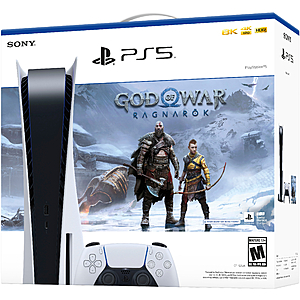 Sony PlayStation 5 God of War: Ragnarok Disc Console Bundle $510 + Free Shipping