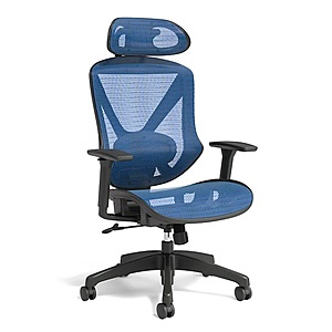 Staples Union & Scale FlexFit Dexley Ergonomic Mesh Task Chair (Blue) $110 + Free Shipping